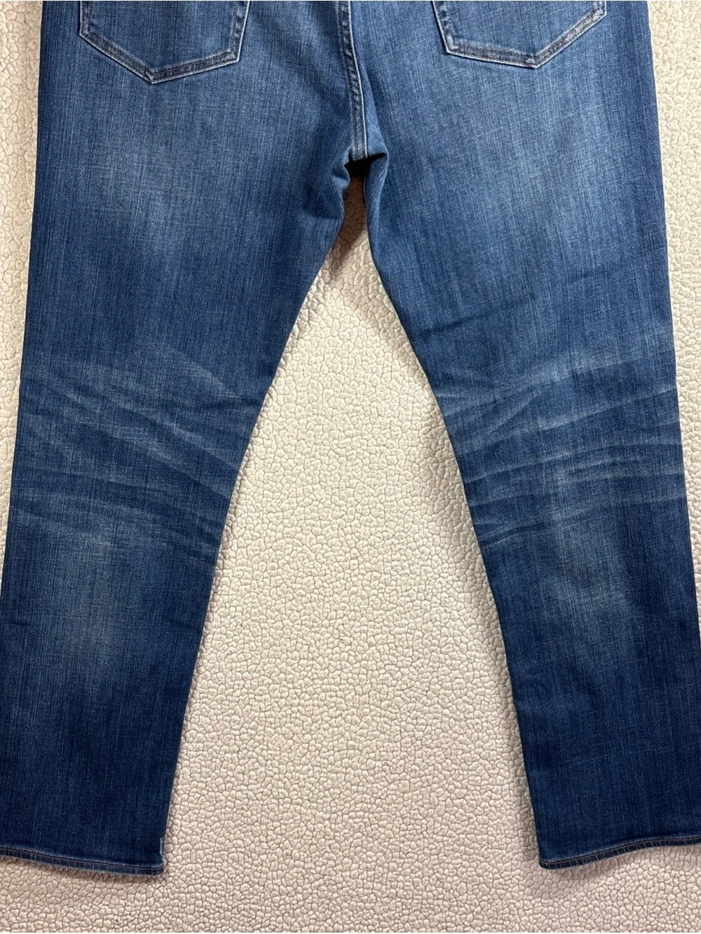 J Crew Sutton Men Straight Leg Distressed Stretch W 34 L 32 Dark Wash Blue Jeans